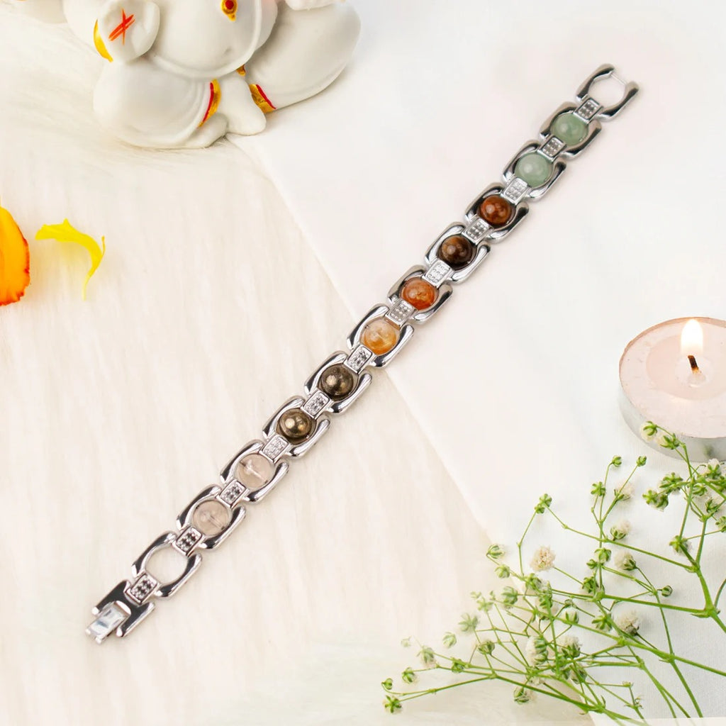 Dhanyog Bracelet-Silver